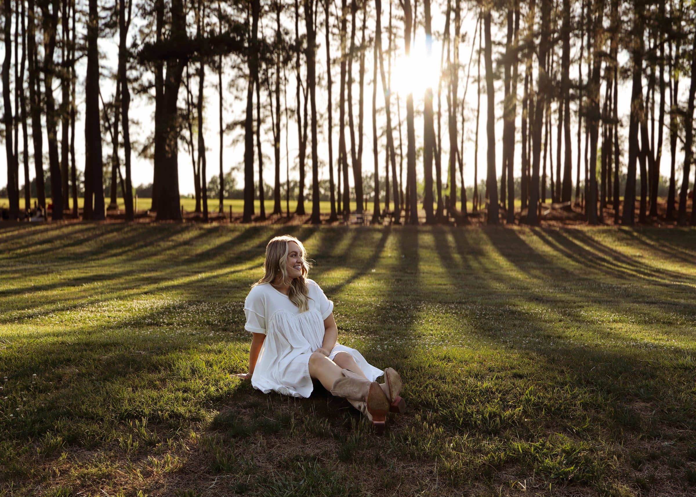 Crooked Frame Photography — a portrait at golden hour among the pines