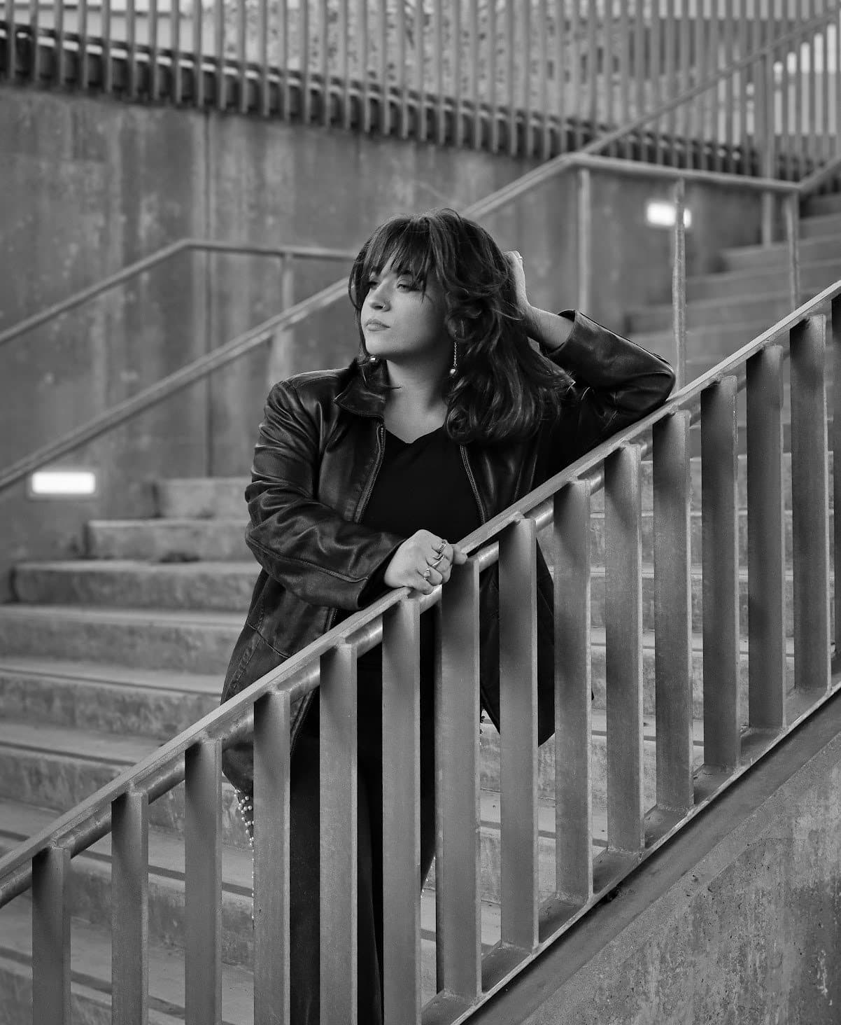 Editorial portrait on the stairs